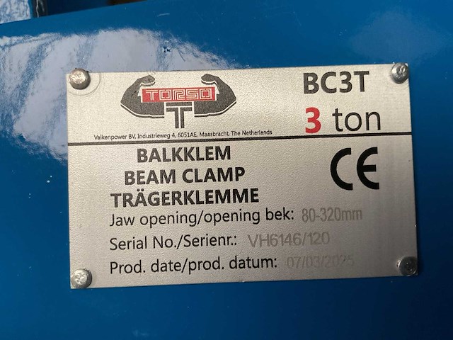 Torso bc3t beam clamp - afbeelding 3 van  4