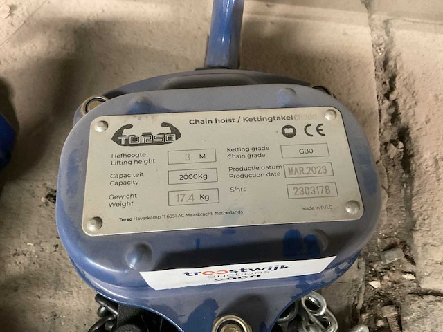 Torso cb20c kettingtakel - afbeelding 3 van  3