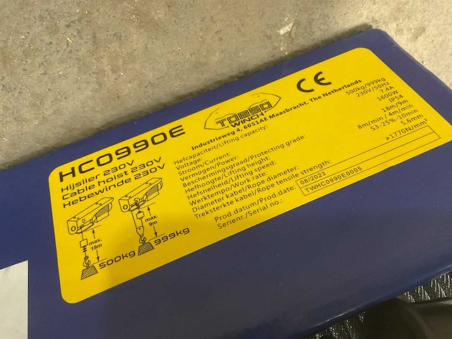 Torsowinch hc0990e hijslier - afbeelding 5 van  5