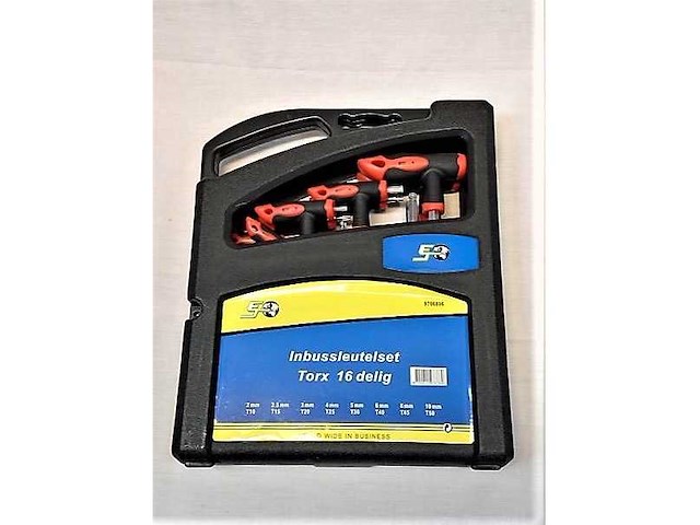 Torx-inbussleutelset 16-delig - afbeelding 1 van  2