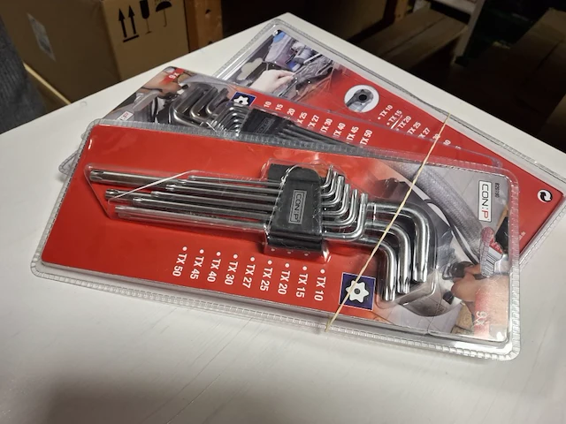 Torx sleutelset 4 stuks - afbeelding 1 van  3