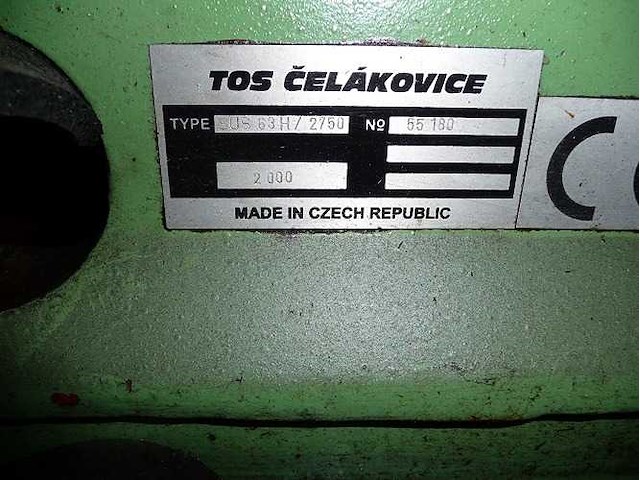 Tos - 2000 - sus63h - centerdraaibank - afbeelding 3 van  4