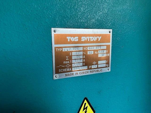 Tos svitavy fwp22 vierzijdige profileer- en schaafmachine - afbeelding 13 van  20