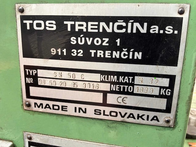 Tos trencín sn50c universele draaibank - afbeelding 6 van  15