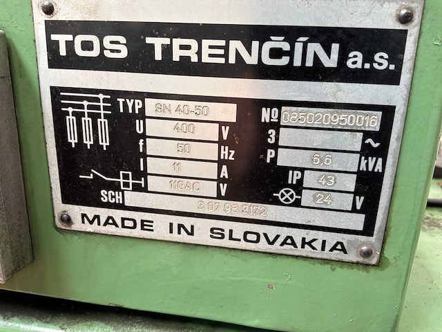 Tos trencín sn50c universele draaibank - afbeelding 7 van  15