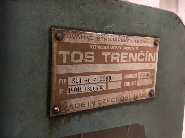 Tos trencin sui 40 / 1500 draaibank - afbeelding 3 van  11