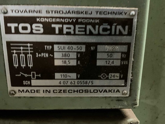 Tos trencin sui 40_50 horizontale draaibank - afbeelding 6 van  14