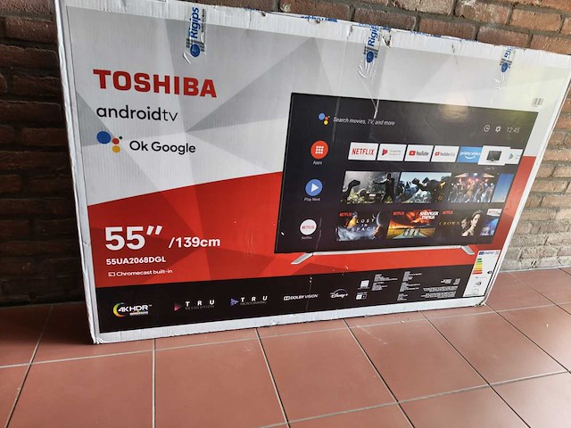 Toschiba 55 inch led televisie - afbeelding 1 van  4