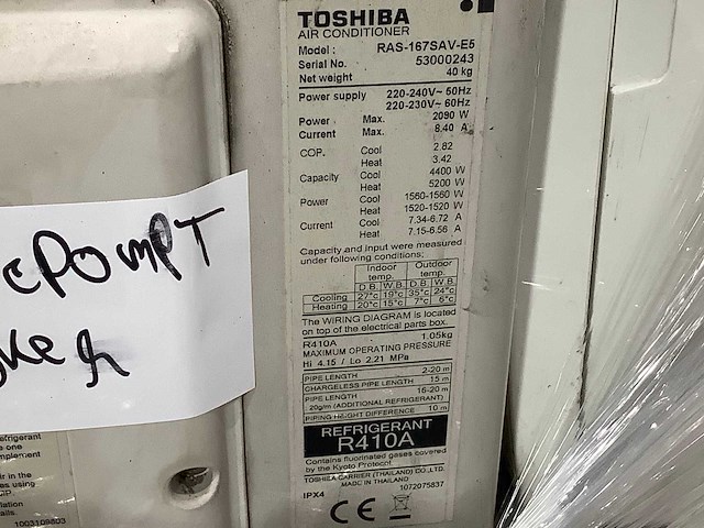 Toshiba - airconditioning (2x) - afbeelding 5 van  8
