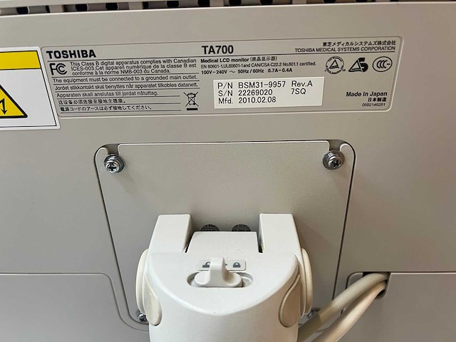 Toshiba - aplio mx (ssa-780a) - ultrasound machine - 2010 - afbeelding 23 van  28
