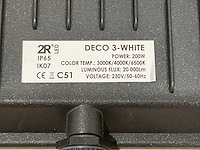 Toshiba - cct led chips - led floodlight 200 watt (2x) - afbeelding 6 van  8