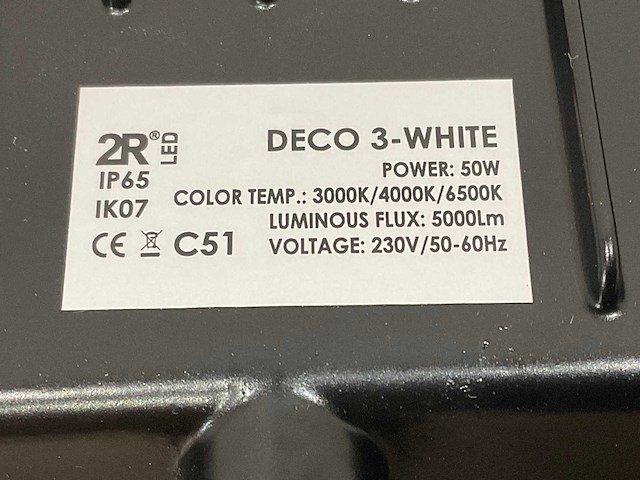 Toshiba - cct led chips - led floodlight 50 watt (5x) - afbeelding 9 van  9