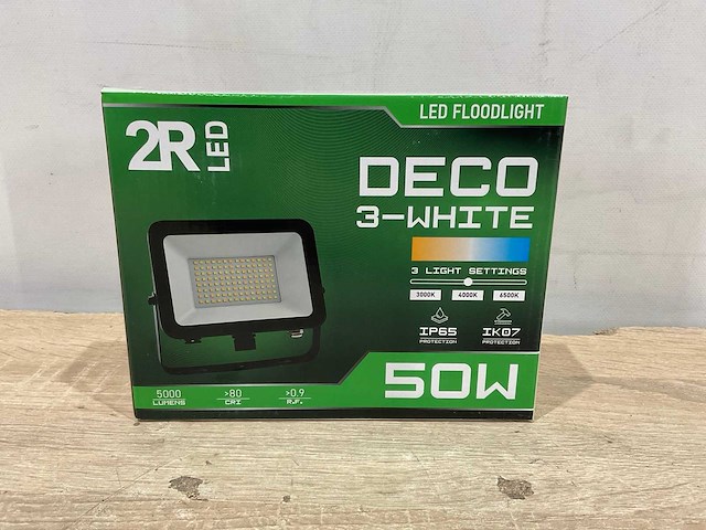 Toshiba - cct led chips - led floodlight 50 watt (5x) - afbeelding 7 van  9