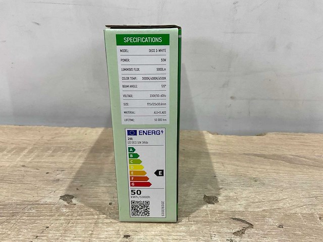 Toshiba - cct led chips - led floodlight 50 watt (5x) - afbeelding 8 van  9