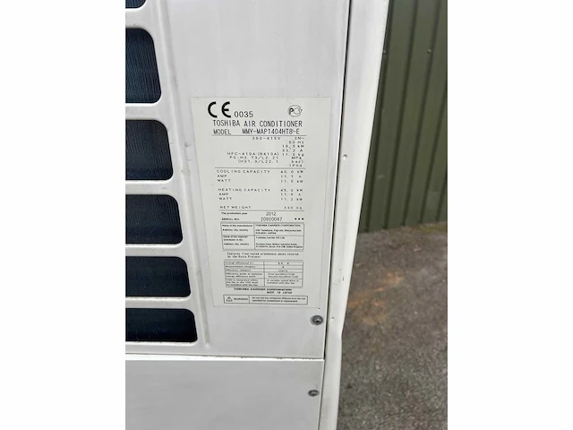 Toshiba - mmy-map1404ht8-e - mobiele airco - afbeelding 3 van  5