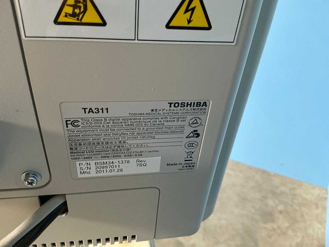 Toshiba - nemio mx / ssa-590a - ultrasound machine - 2011 - afbeelding 2 van  3