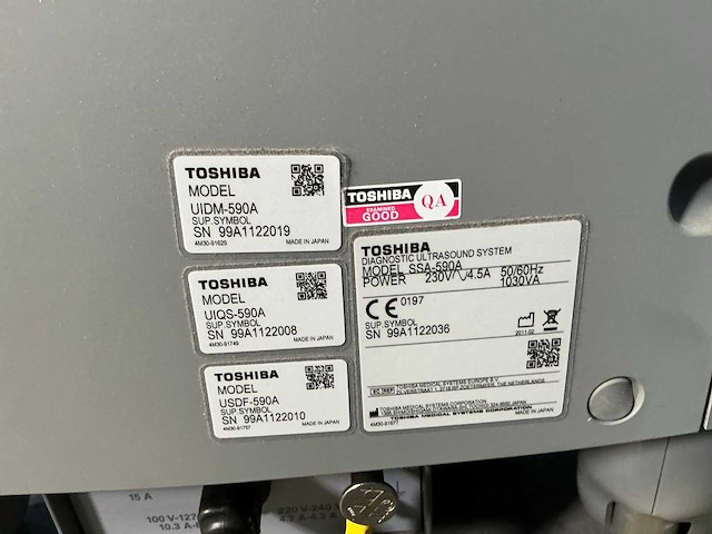 Toshiba - nemio mx / ssa-590a - ultrasound machine - 2011 - afbeelding 3 van  3