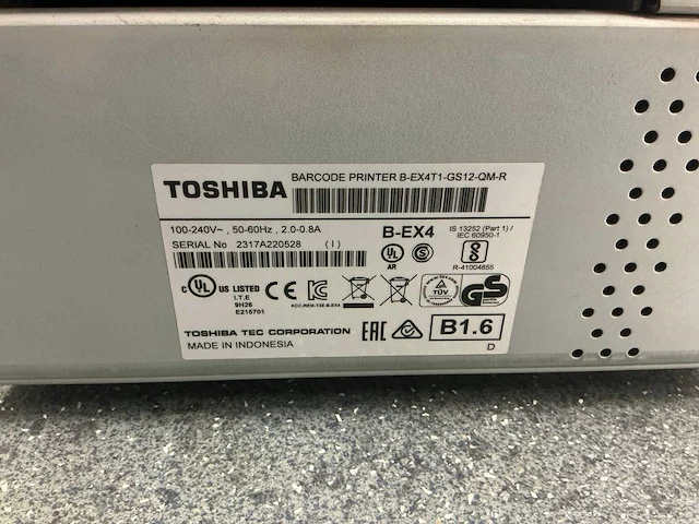 Toshiba b-ex4 labelprinter - afbeelding 9 van  9