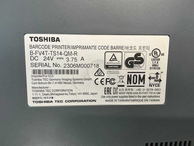 Toshiba b-fv4-ts-qm-r printer - afbeelding 3 van  4