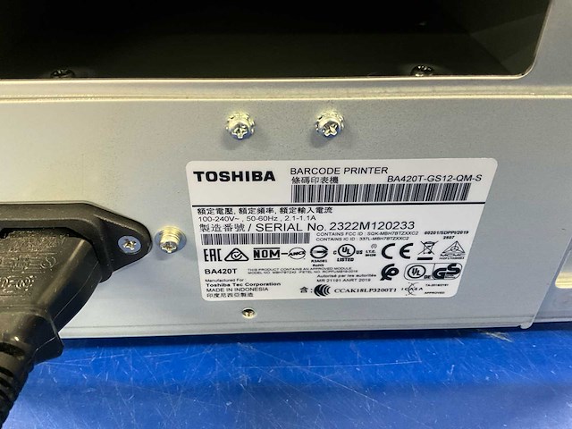 Toshiba barcodeprinter - afbeelding 6 van  6