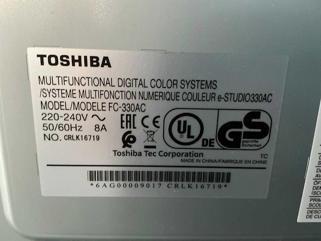 Toshiba e-studio 330ac kopieerapparaat - afbeelding 8 van  17