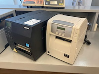 Toshiba industriële barcode printer (2x) - afbeelding 1 van  4
