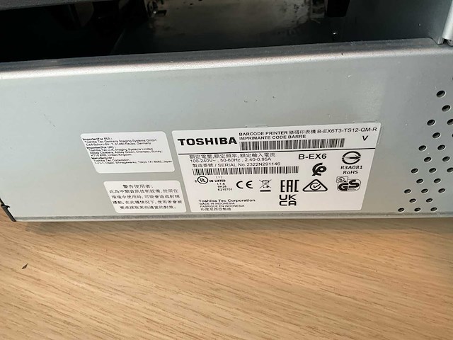 Toshiba labelprinter - afbeelding 5 van  5