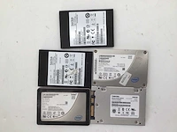 Toshiba sandisk intel 256gb (1x) - 80gb (1x) - 40gb (1x) - 16gb (2x) sata ssd interne hardeschijf (5x) - afbeelding 4 van  5