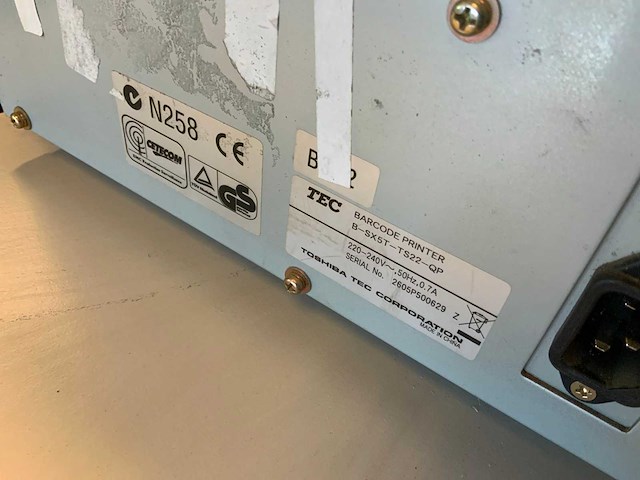 Toshiba sx5 labelprinter - afbeelding 3 van  3