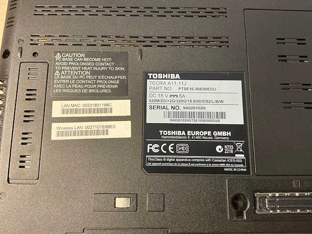 Toshiba tecra a11 laptop - afbeelding 3 van  7