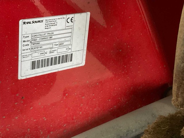 Total source hand hydraulische palletwagen - afbeelding 5 van  5