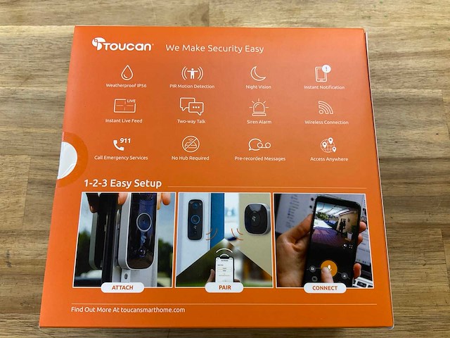 Toucan draadloze video deurbel - afbeelding 3 van  4