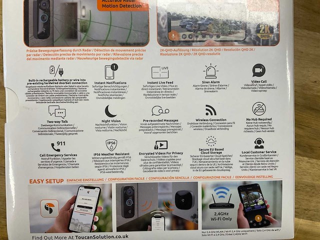 Toucan draadloze video deurbel - afbeelding 2 van  2