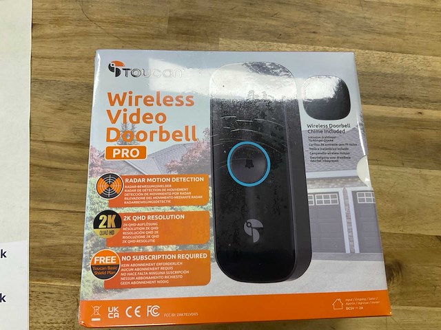 Toucan draadloze video deurbel - afbeelding 1 van  3