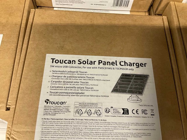 Toucan solar panel charger (48x) - afbeelding 2 van  3