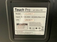 Touch pro - 86" (ots-uhd86v1t1) 4k uhd interactief touchscreen on rolling stand - afbeelding 5 van  5