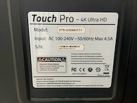 Touch pro - 86" (ots-uhd86v1t1) 4k uhd interactief touchscreen on rolling stand - afbeelding 5 van  5