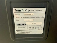 Touch pro - 86" (ots-uhd86v1t1) 4k uhd interactief touchscreen on rolling stand - afbeelding 5 van  5