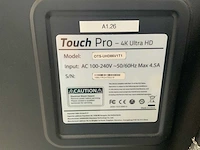 Touch pro - 86" (ots-uhd86v1t1) 4k uhd interactief touchscreen on rolling stand - afbeelding 5 van  5