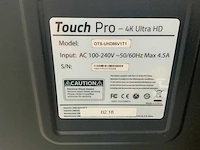 Touch pro - 86" (ots-uhd86v1t1) 4k uhd interactief touchscreen on rolling stand - afbeelding 5 van  5