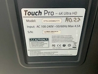 Touch pro - 86" (ots-uhd86v1t1) 4k uhd interactief touchscreen on rolling stand - afbeelding 5 van  5
