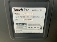 Touch pro - 86" (ots-uhd86v1t1) 4k uhd interactief touchscreen on rolling stand - afbeelding 5 van  5