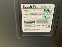 Touch pro - 86" (ots-uhd86v1t1) 4k uhd interactief touchscreen on rolling stand - afbeelding 5 van  5