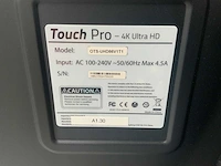 Touch pro - 86" (ots-uhd86v1t1) 4k uhd interactief touchscreen on rolling stand - afbeelding 5 van  5