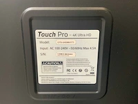 Touch pro - 86" (ots-uhd86v1t1) 4k uhd interactief touchscreen on rolling stand - afbeelding 5 van  5