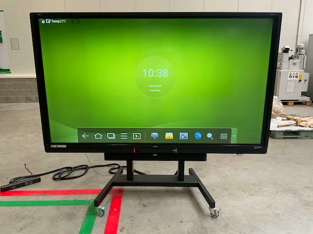 Touch pro - 86" (ots-uhd86v1t1) 4k uhd interactief touchscreen on rolling stand - afbeelding 1 van  5