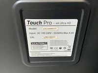 Touch pro - 86" (ots-uhd86v1t1) 4k uhd interactief touchscreen on rolling stand - afbeelding 5 van  5