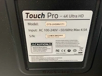 Touch pro - 86" (ots-uhd86v1t1) 4k uhd interactief touchscreen on rolling stand - afbeelding 5 van  5