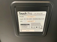 Touch pro - 86" (ots-uhd86v1t1) 4k uhd interactief touchscreen on rolling stand - afbeelding 5 van  5