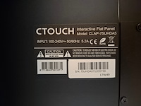 Touchdisplay, c-touch, smartmetals, ctouch laser sky 75 inch, smart metals s062.2905 - afbeelding 6 van  7